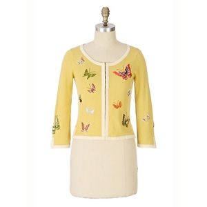 Anthropologie Papillon Butterfly Cardigan